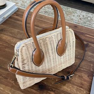 Rattan summer crossover bag